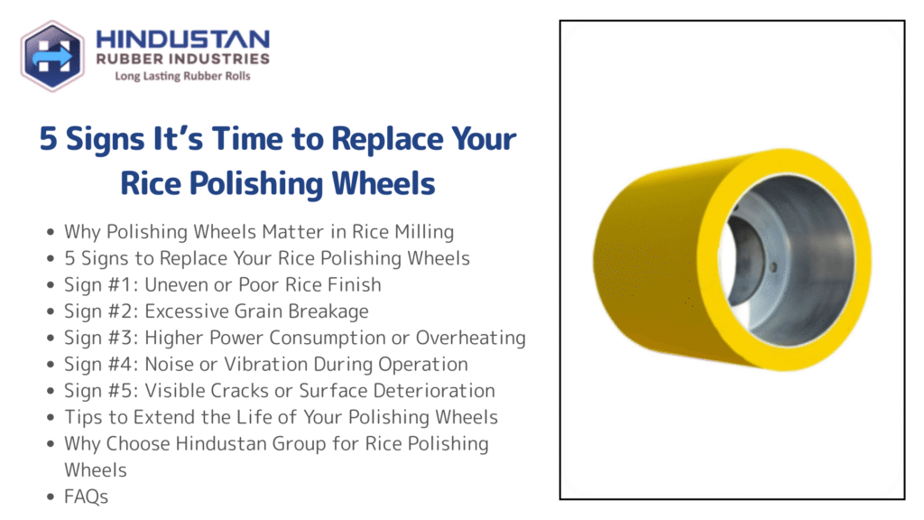Signs to Replace Your Rice Polishing Wheels