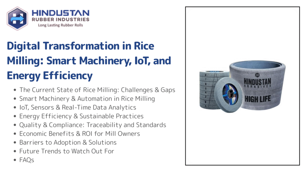 Digital Transformation in Rice Milling Smart Machinery, IoT, and Energy Efficiency