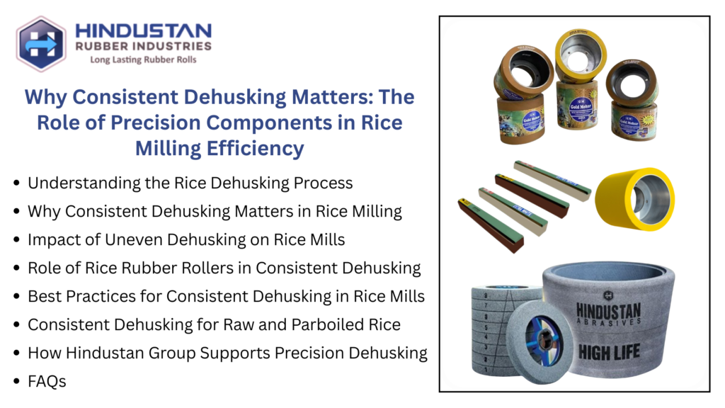 Why Consistent Dehusking Matters The Role of Precision Components in Rice Milling Efficiency